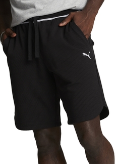 "Puma Men's Vintage Sport Tipped Textured 9"" Shorts - Puma Black"