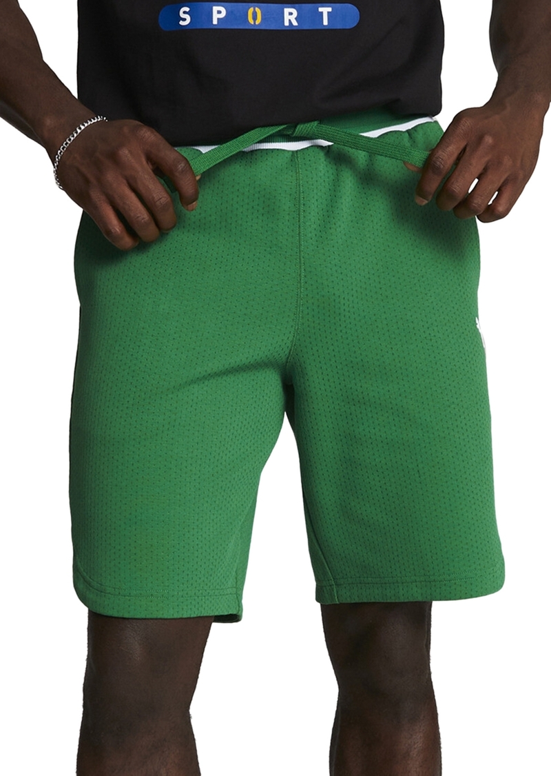 "Puma Men's Vintage Sport Tipped Textured 9"" Shorts - Archive Green"