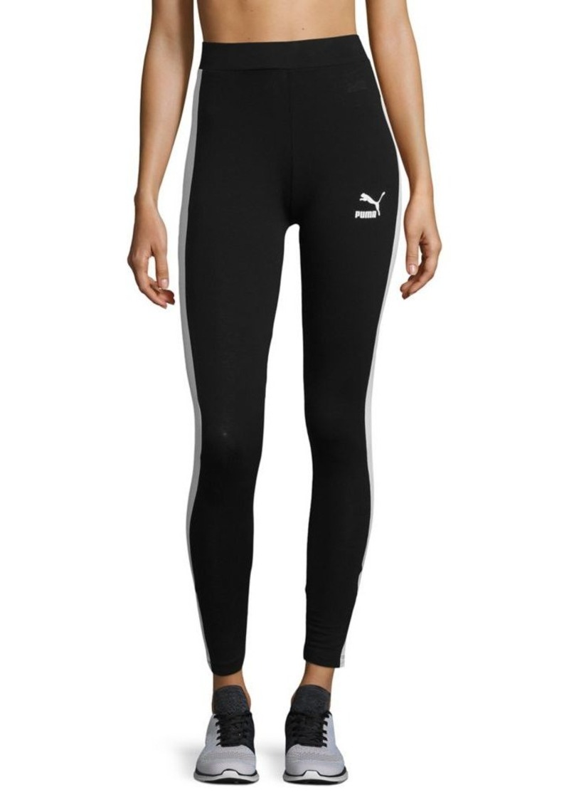 puma mesh panel leggings