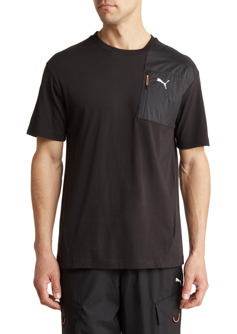 PUMA Open Road Cotton Graphic T-Shirt in Puma Black at Nordstrom Rack