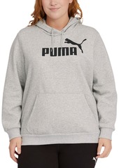 Puma Plus Size Fleece Logo Hooded Sweatshirt