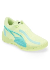 PUMA Rise NITRO™ Basketball Shoe in Fast Yellow-Peppermint at Nordstrom Rack
