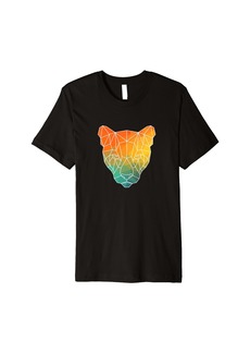 puma Silhouette Watercolor geometric outlines Premium T-Shirt