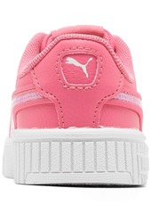 Puma Toddler Girls Carina 2.0 Sparkle Casual Sneakers from Finish Line - Pink, White