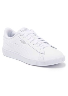 PUMA Vikky Leather Sneaker in Puma White/Puma Silver at Nordstrom Rack