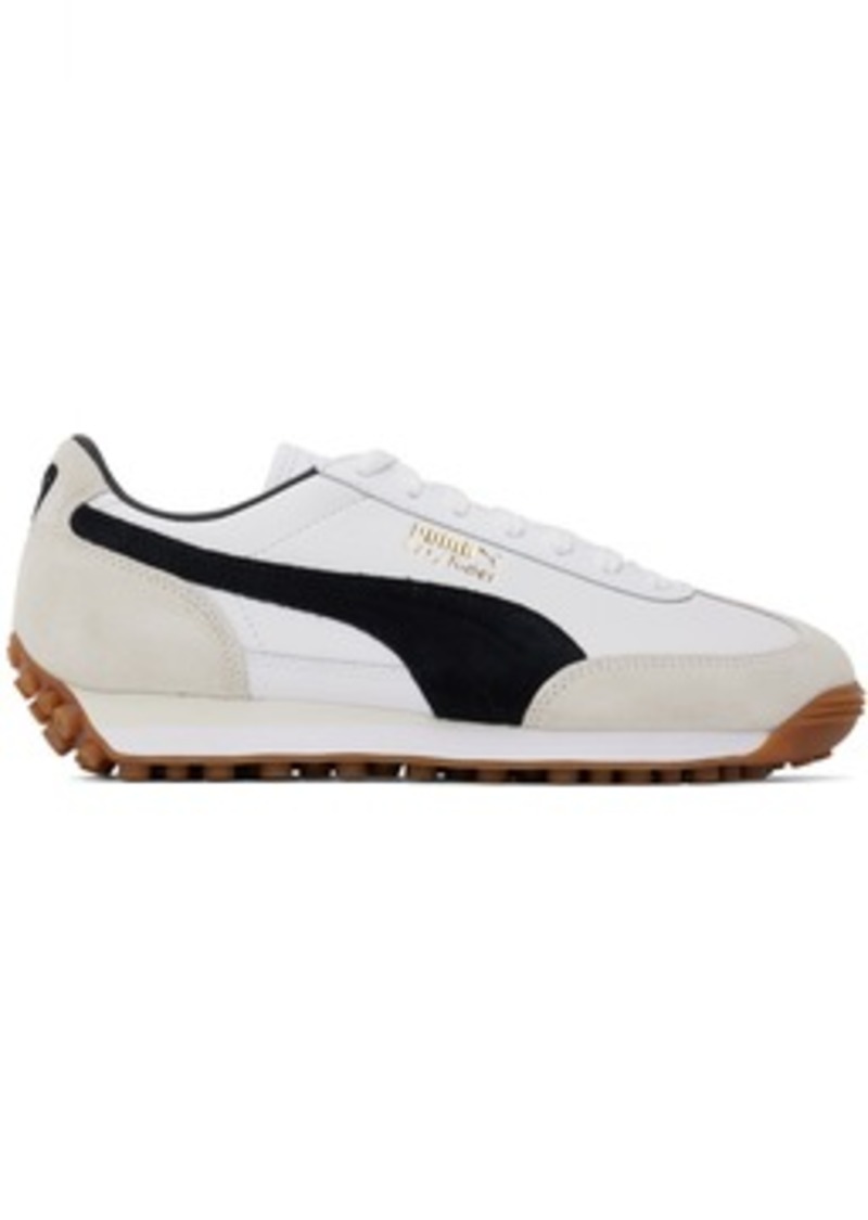 PUMA White & Black Easy Rider Mix Sneakers