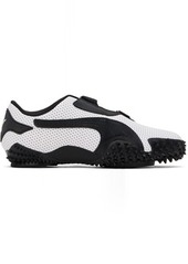 PUMA White & Black Mostro Perf Sneakers