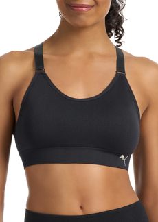 PUMA Women's 2 Pack Seamless Sports Bra Black/Heather Grey