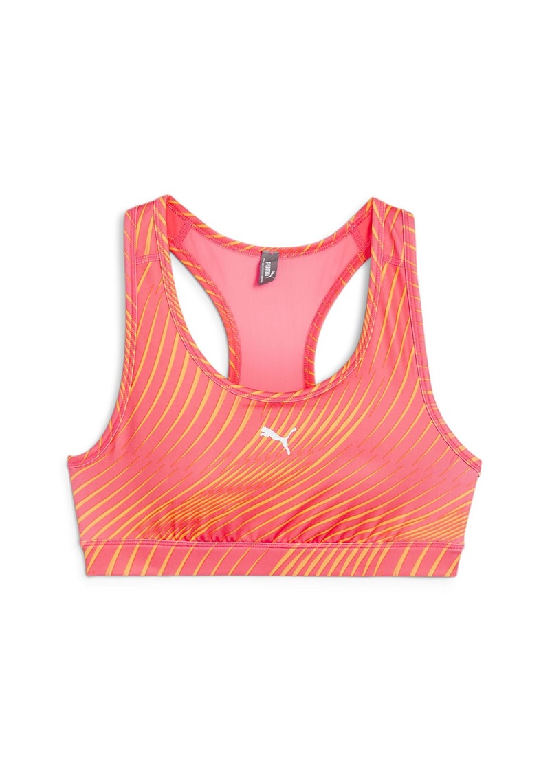 PUMA Women's 4Keeps Bra Sunset Glow-Run AOP