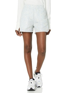 PUMA Women's All Over Floral Twill Shorts Arctic Ice-AOP