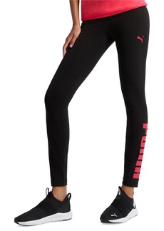 Puma Women's Athletic Graphic Full-Length Leggings - Puma Black-tart Cherry