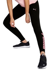 Puma Women's Athletic Graphic Full-Length Leggings - Puma Black-garnet Rose
