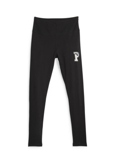 PUMA Women's Athletic Logo Tights (Available in Plus Sizes)