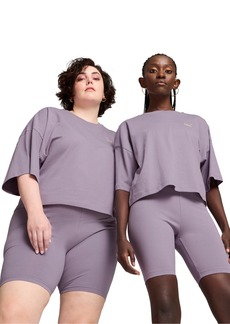 Puma Women's Better Classics Oversized Cropped T-Shirt - Pale Plum