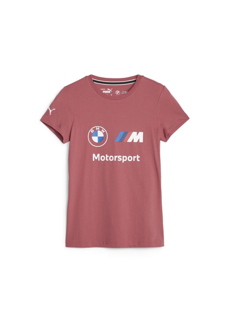 PUMA Women's BMW M Motorsport Essentials Logo Tee Astro RED
