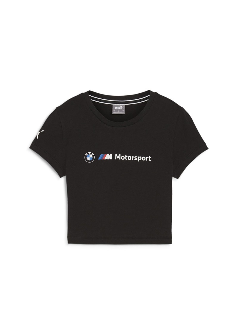 PUMA Women's BMW M Motorsports Essentials Baby Tee Black