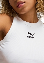 Puma Women's Classic Ribbed Slim Tank - Puma White