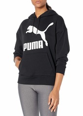 PUMA Women's Classics Logo Hoodie Black S