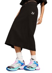 Puma Women's Classics Ribbed Midi Skirt - Oak Branch