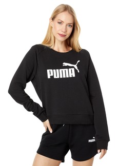 PUMA Women's Crewneck Sweatshirt Black White