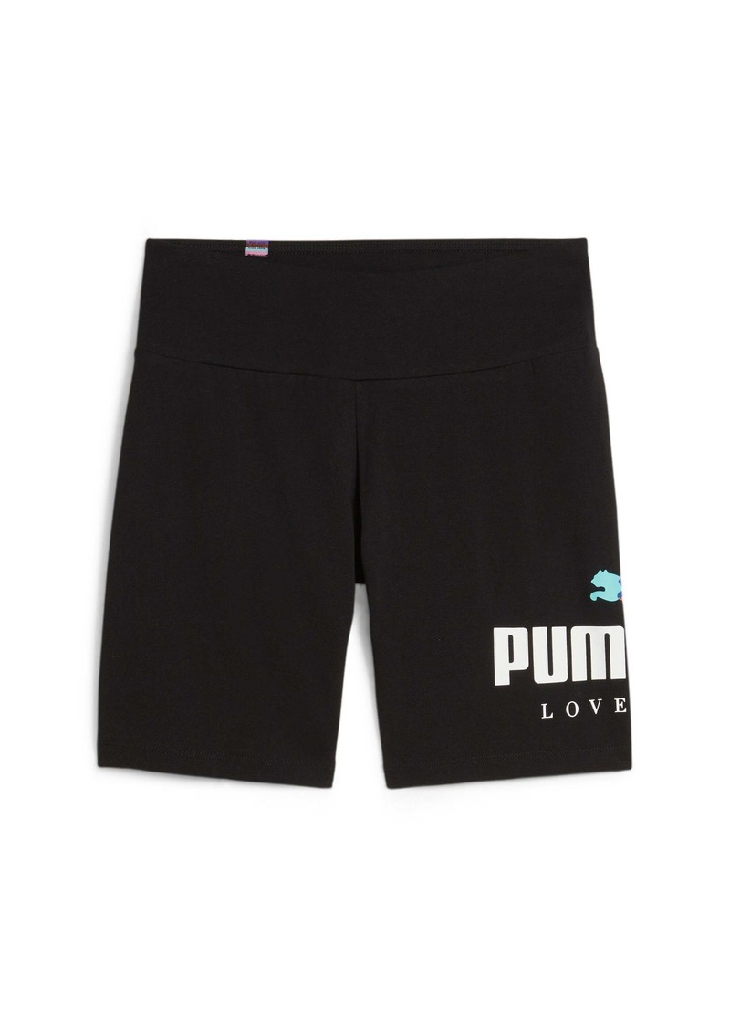 PUMA Women's ESS+ LOVE WINS Biker Shorts