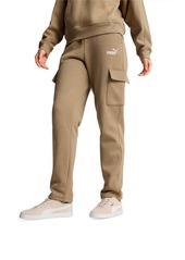 Puma Women's Essential+ Cargo Fleece Pants - Light Gray Heather