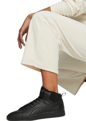 Puma Women's Essential Elevated Velour Straight-Leg Sweatpants - Puma Black