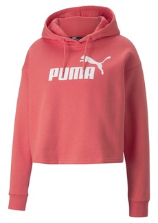 PUMA Women's Essentials Cropped Logo Fleece Hoodie