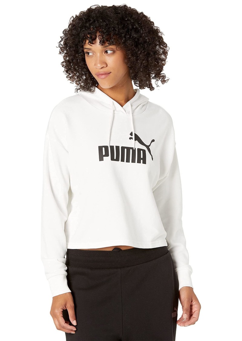 PUMA Women's Essentials Cropped Logo Fleece Hoodie