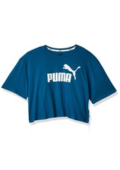 PUMA Women's Essentials+ Cropped Tee Digi-Blue XL