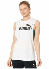 PUMA Women's Essentials+ Cut Off Tank Top White M