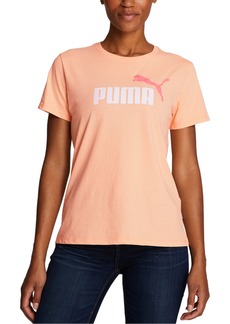 Puma Women's Essentials Graphic Short Sleeve T-Shirt - Peach Fizz