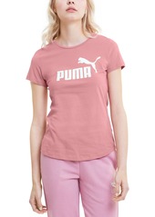 Puma Women's Essentials Graphic Short Sleeve T-Shirt - Black Heather