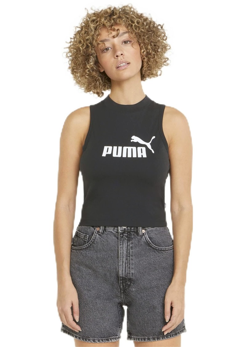 PUMA Women's Essentials High Neck Tank Black