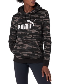 PUMA Women's Essentials+ Logo Camo Hoodie Black
