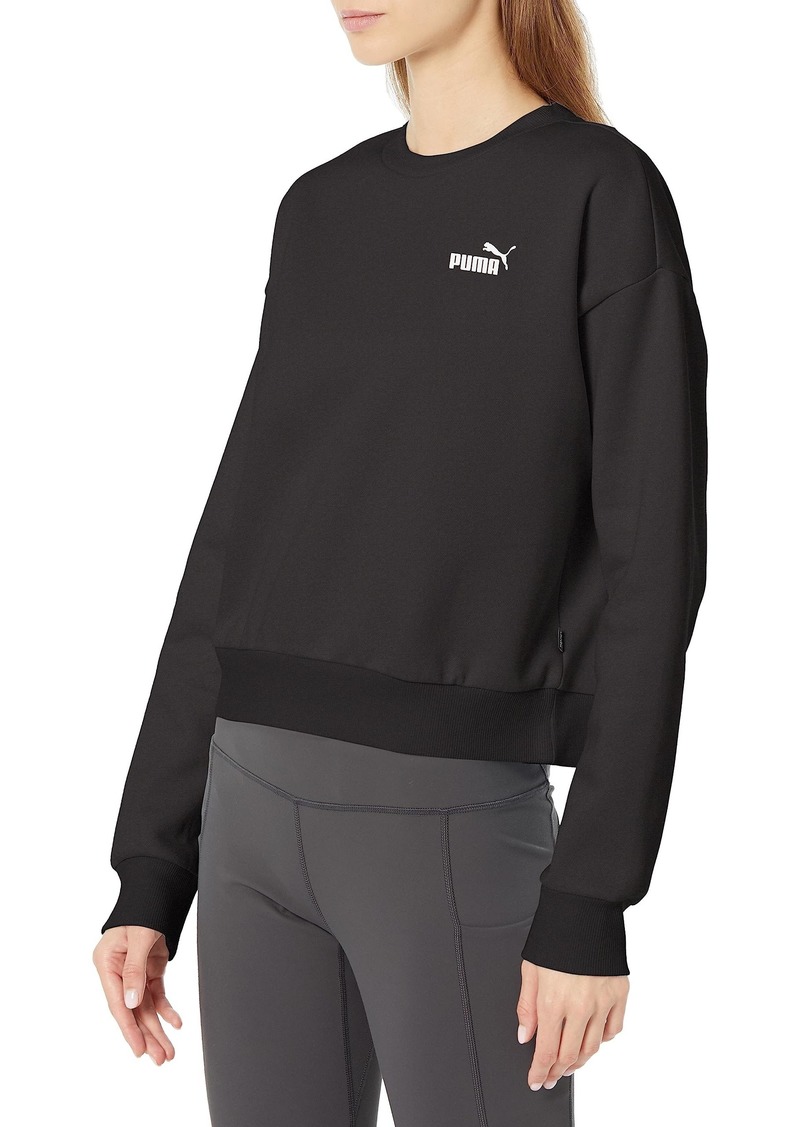PUMA Women's Essentials Logo Fleece Sweatshirt Black 1.0