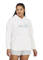 PUMA womens Essentials+ Logo Hoodie Hooded Sweatshirt   US