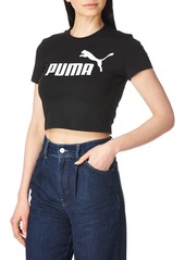 PUMA womens Essentials Slim Logo Tee T Shirt   US