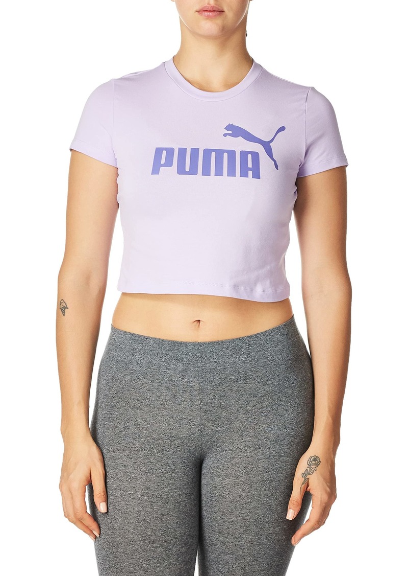 PUMA womens Essentials Slim Logo Tee T Shirt   US
