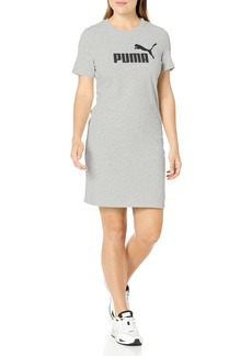 PUMA Women's Essentials Slim Tee Dress Light Gray Heather