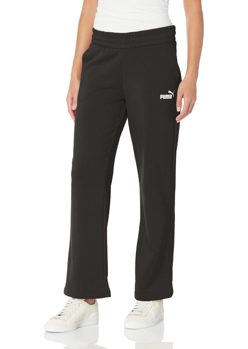 PUMA Women's Essentials Straight Leg Sweatpants Black