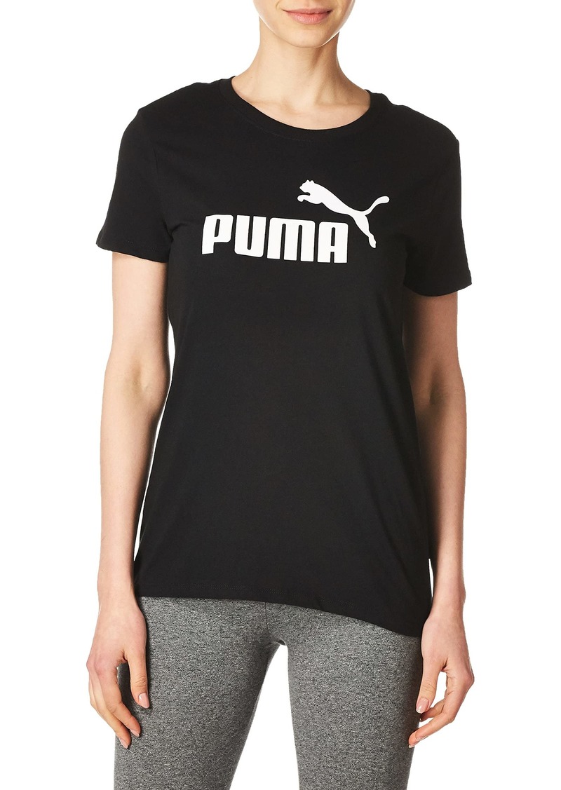 PUMA Women's Plus Size Essentials Tee Cotton Black