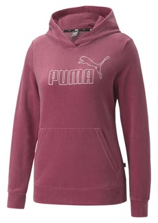 PUMA Women's Plus Essentials+ Velour Hoodie
