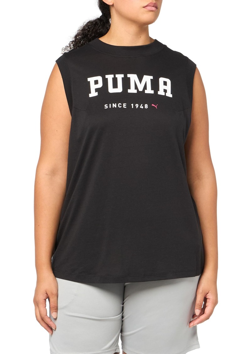 PUMA Women's Graphic Tank Top (Available in Plus Sizes) Black