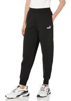 PUMA Women's High Waisted Logo Sweatpants Black-AH23