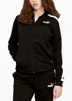 Puma Women's Tricot Front Full-Zip Track Jacket - Black