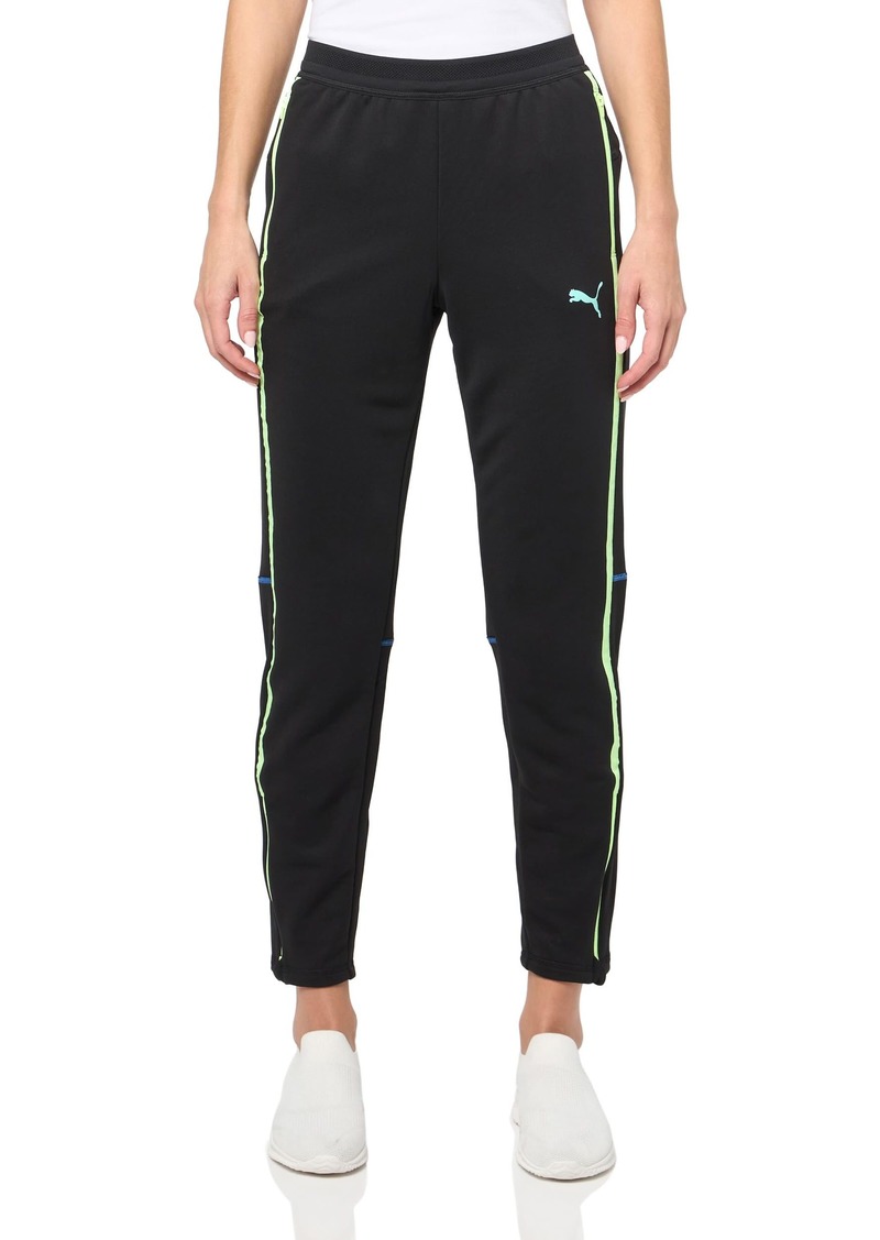 PUMA Women's individualBLAZE Training Pants Black-Fizzy Apple