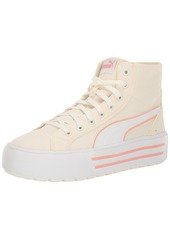 PUMA Women's KAIA 2.0 MID Sneaker Frosted Ivory-PUMA White-Poppy Pink