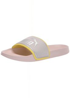 PUMA Women's Leadcat FTR Slide Sandal Cloud Pink Silver