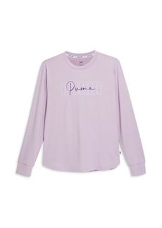 PUMA Women's Long Sleeve Performance Graphic Tee (Available in Plus Sizes)